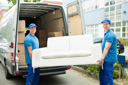 Removal van ready for a house move in Ickenham
