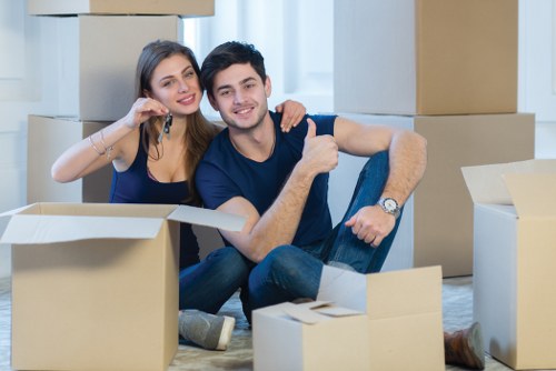 Commercial moving team planning an office relocation in Ickenham
