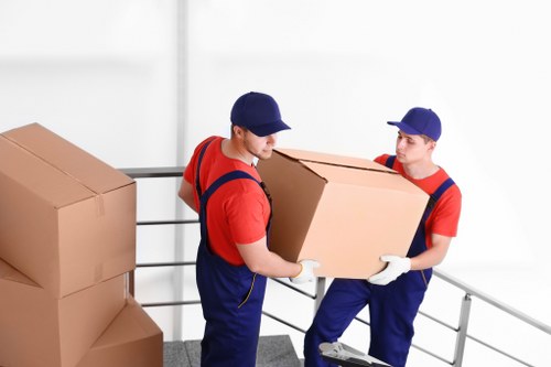 Professional student moving service in Ickenham preparing furniture for transport