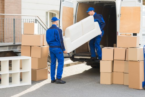 Packing and transporting household items during an Ickenham move