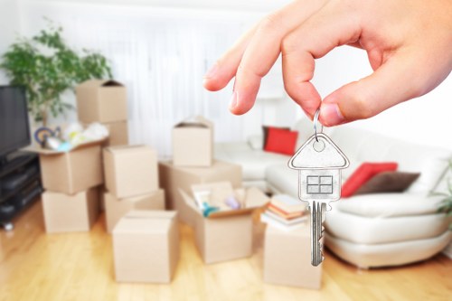 Man and van moving items in Ickenham residential area