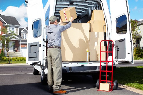 Professional handling of a service issue during a van move review