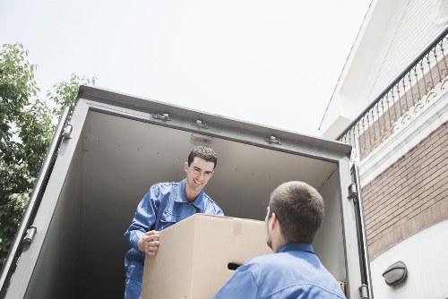 Local man and van in Ickenham loading boxes carefully
